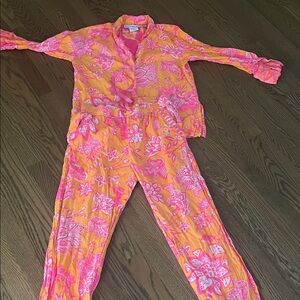 Gretchen Scott  Pajamas in Pink and Orange